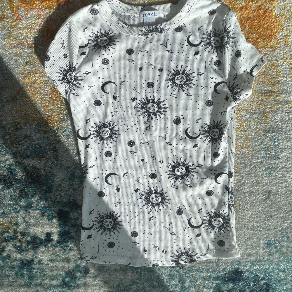 Black and white shirt